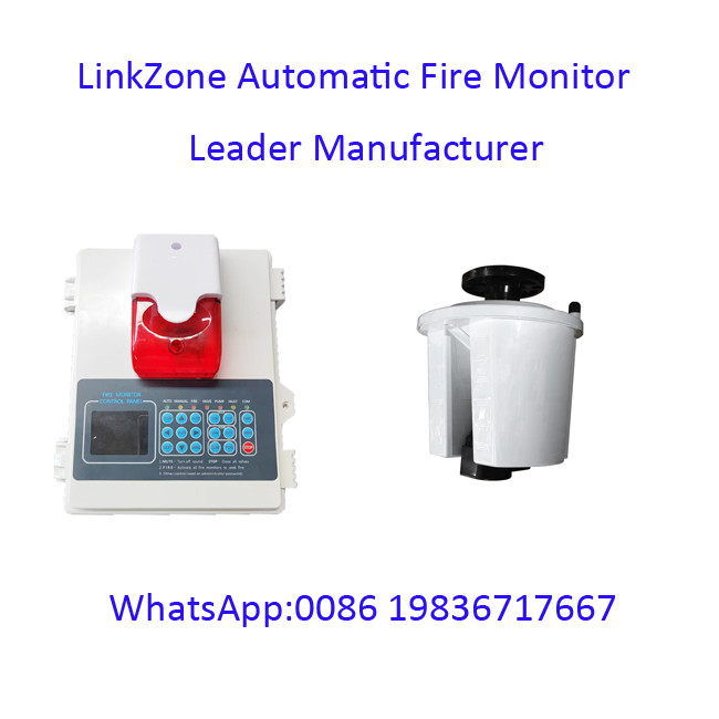 5L Widely Used Automatic Fire Monitor 40m Monitoring Radius Water Jet ...