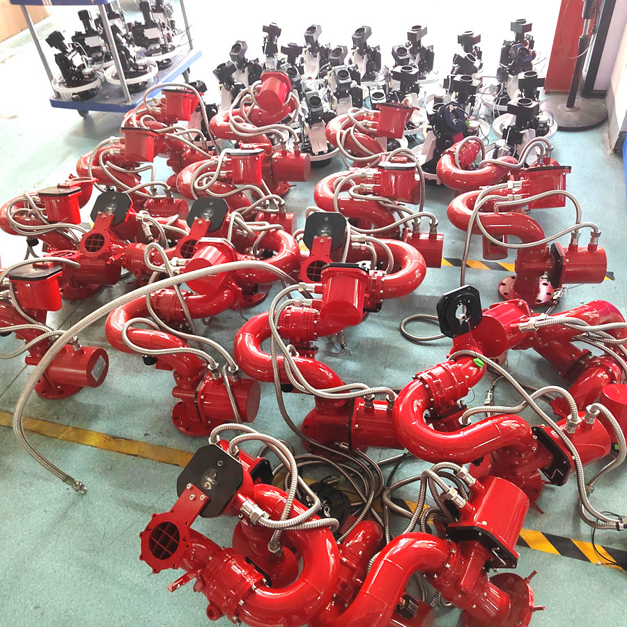 Automatic Fire Monitor Firefighting Robot Automatic Fire Water Monitor Equipment With Flame ...